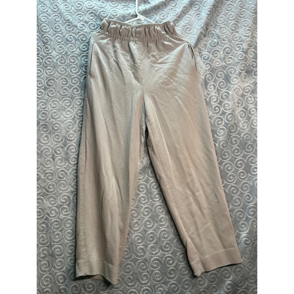 Giorgio Armani Pants - Giorgio Armani Wool Trousers Pants Beige Elastic Waist Italy Made Women's